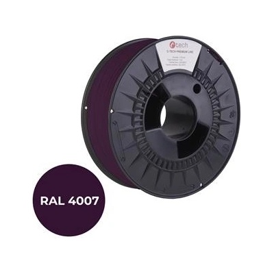 C-Tech Premium Line PETG purpurová fialková, RAL4007, 1,75mm, 1kg