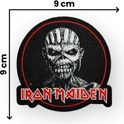 Nášivka - Iron Maiden - kulatá – Zboží Dáma