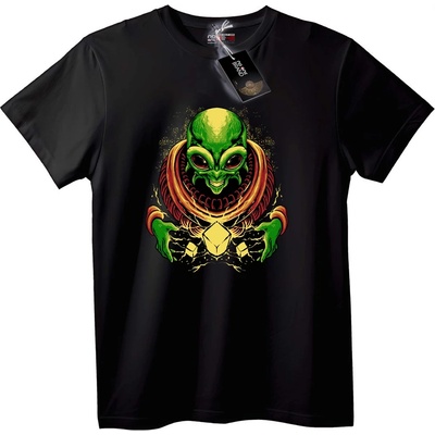 NOONEBRAND Тениска Извънземен Куб - XL, Black
