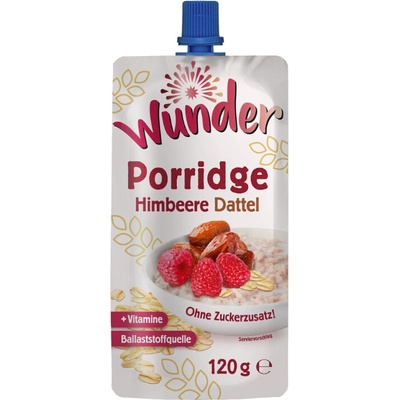 Ovesná kaše v kapsičce Wunder maliny a datle 120 g