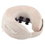 Medivon Масажор за врат Medivon Calm, 3D масаж, 38-42°C, 2 режима, Мемори пяна, Перяща калъфка, Гласови напомняния, Бежов (Calm)