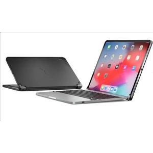 Brydge Безжична алуминиева клавиатура и поставка за iPad Pro 11 M1 (2021), iPad Pro 11 (2020), iPad Pro 11 (2018) - Brydge Pro Aluminium Bluetooth Keyboard QWERTZ (тъмносив) (BRY4012G)