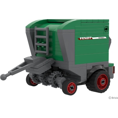 BRIXIES Plus 222.710 Fendt Rotana F - lis na válcové balíky, 1:32, 164 ks