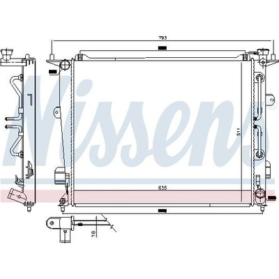 NISSENS 675017 Chladič, chlazení motoru (675017)