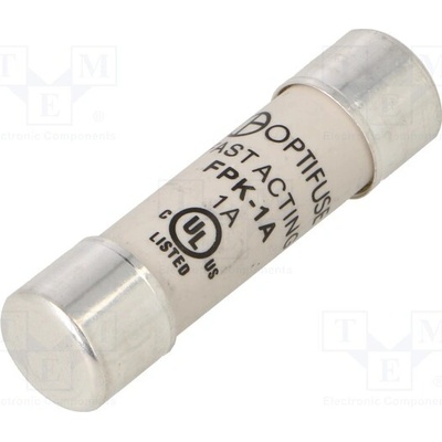 OPTIFUSE FPK-1A Pojistka: tavná; kulatý,průmyslová; 1A; 600VAC; 600VDC; rychlá