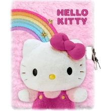 CurePink Blok A5 Hello Kitty Duhová Kitty A5 15 x 21 x 2 cm