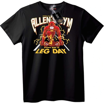 NOONEBRAND Тениска на The Flash - Ден за крака - 6XL, Black