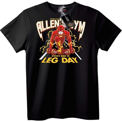 NOONEBRAND Тениска на The Flash - Ден за крака - 6XL, Black