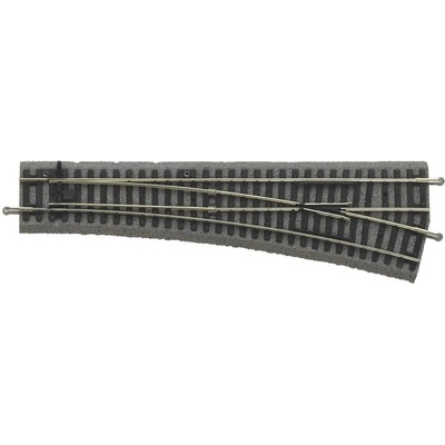 Piko H0 výhybka pravá 239 mm 15° s podložím 55421