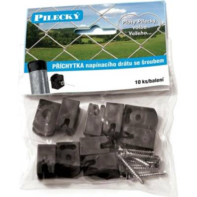 BEKAERT příchytka napínacího drátu se šroubem černá 10ks/bal