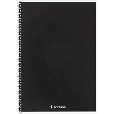 Fortuna Спирална тетрадка с линийка FORTUNA Monocolor A/5 70 страници черна 01.02113 (01.02113)