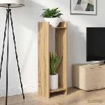 vidaXL Стойка за растения 2 бр. Дъб артизан 30 x 30 x 100 см (899577)