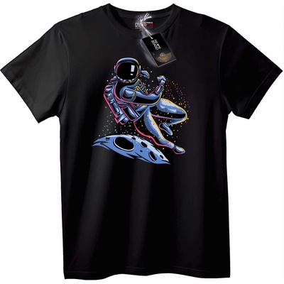 NOONEBRAND Тениска Танцуващ астронавт - 6XL, Black