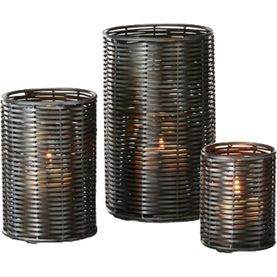 Philippi Комплект свещници Philippi - Sala, 3 броя, черни (PH 265003)