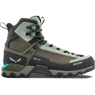 Salewa Дамски алпийски обувки Salewa Women's MTN Trainer 3 Tech Mid GTX Mountaineering boots - Shadow / Faded Green - размер 37 (EU) (120-0191-0214)