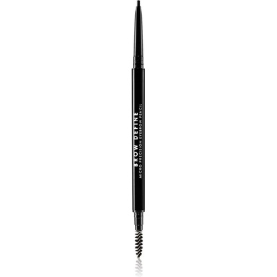 MUA Makeup Academy Brow Define прецизен молив за вежди с четка цвят Black 0, 3 гр