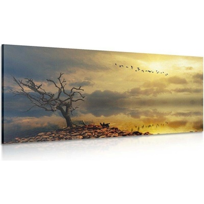 Obraz vyschlý strom - 120x60