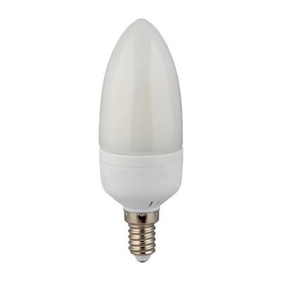 MAX LED LED žárovka E14 C30 12 SMD 5W teplá bílá