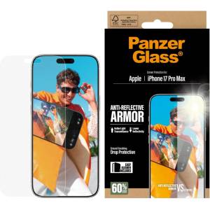 Panzer Стъклен протектор PanzerGlass за iPhone 17 Pro Max, Anti-Reflective Armor, w. EasyAligner