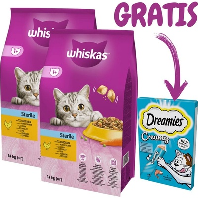 Whiskas Adult Sterile Chicken 2 x 14 kg