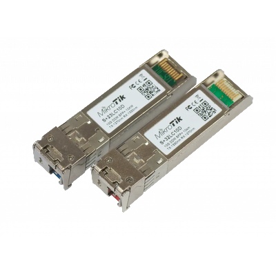 MikroTik Оптичен модул MikroTik S+2332LC10D, SFP+ 10G, 10km, 1270nm-1330nm, 2бр (S+2332LC10D)