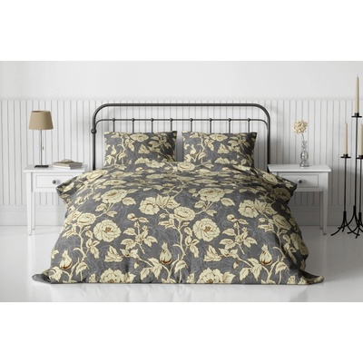 Textilomanie Flanel obliečky LUXFLOWER sivé 70x90 140x200