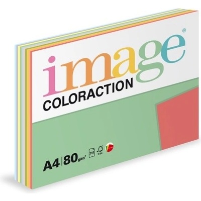 Image Coloraction kancelářský papír A4/80g, TOP mix 10x25, mix - 250