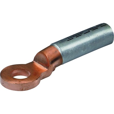 HELU 906480-5 Kompresné káblové oko Prierez=240.00 mm² Ø otvoru=12.00 mm neizolované strieborná 1 ks