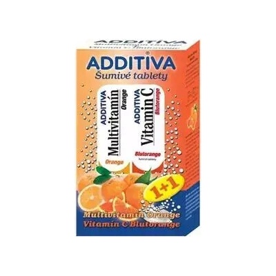 Additiva multivitamín Orange + VITAMÍN C Blutorange šumivé tablety 40 ks
