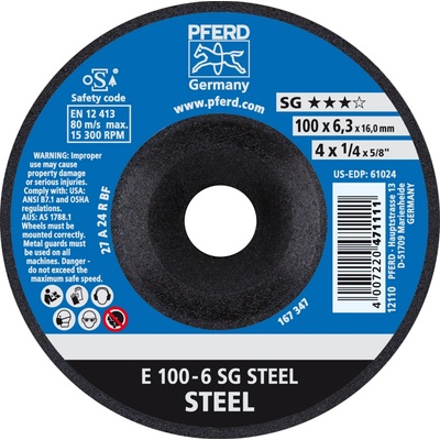 Pferd Brúsny kotúč 100 x 6,3 x 16,0 mm 4007220471111