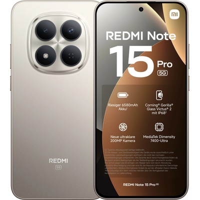 Xiaomi Redmi Note 15 Pro 5G 8GB/256GB Titanium – Zboží Živě