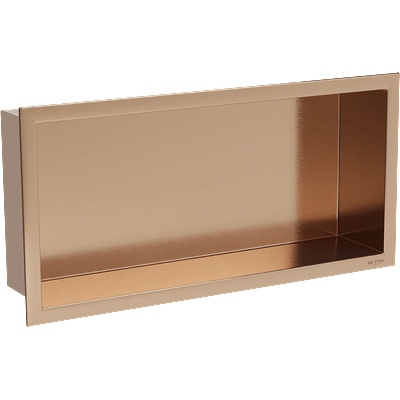 Mexen X-Wall-R рафт ниша с фланец 45 x 20 см, четкана мед - 19C0452010 (19C0452010)