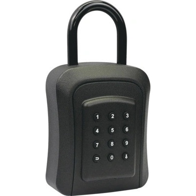 Bezpečnostná oceľová schránka KB,E2 čierna, 9,5 x 17 x 4,5 cm