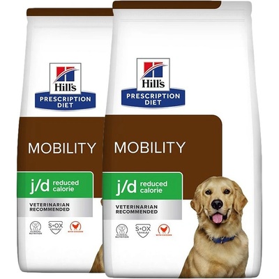 Hill's Hill s Prescription Diet j/d Reduced Calories Грижа за ставите за кучета 2 x 12 кг