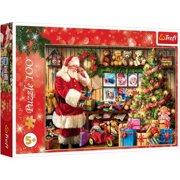 Trefl Пъзел Trefl от 100 части - Дядо Коледа край елхата (16479)