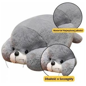 LEAN Toys Plush Mascot Cuddly Toy Large Grey Seal 29cm