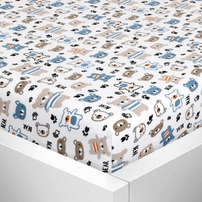 Bellatex Prostěradlo jersey s elastanem medvídci 70x140