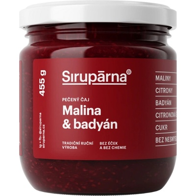 Sirupárna Domácí Pečený Čaj Malina & Badyán 455 g