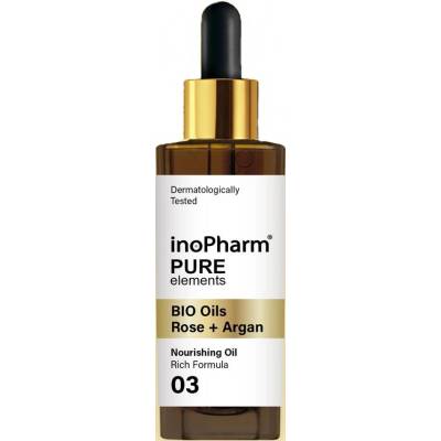 inoPharm Серум за лице и шия, масла от роза и арган, 30 ml