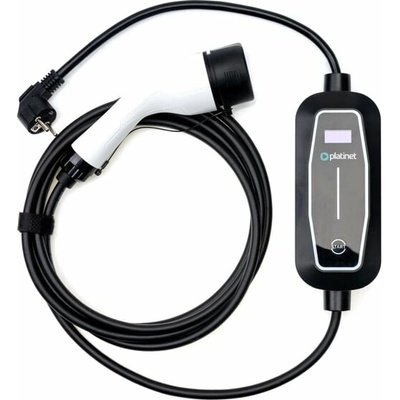 Platinet prenosná nabíjačka pre elektromobily PPC16A37 3,7 kW 16 A Schuko typ 2 dĺžka 5 m čierna