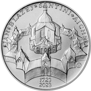 Česká mincovna Strieborná minca 200 Kč Jan Blažej Santini-Aichel Standard 2023 13 g