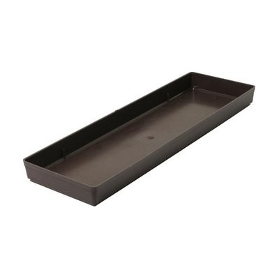 Miska pod truhlík hladká - hnědá 40 cm
