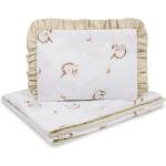  Спален комплект двулицев за бебешко креватче Unicorn Beige 75X95 25X35 Sensillo