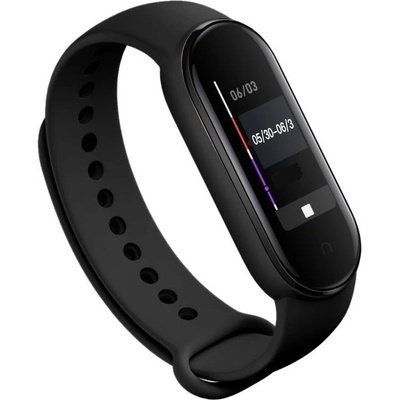 Резервна силиконова каишка за Xiaomi Mi Band 5/6, черна (XXX)