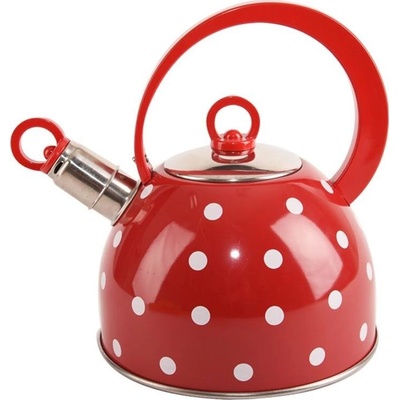 ORION Karin неръждаема стомана чайник, червени точки, 1, 8 л (Ori_111987)