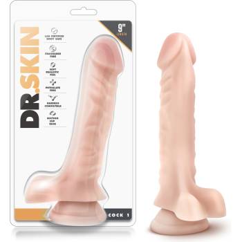 Image 1 of Пенис дилдо с тестиси и вакуум основа, 22, 8см. - Mr. Skin Realistic Cock Basic (BLUSH00447)