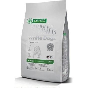 Nature's Protection Nature' s Protection, суха храна за бели кучета от малките породи, 1, 5кг