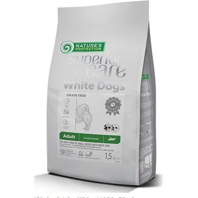 Nature's Protection Nature' s Protection, суха храна за бели кучета от малките породи, 1, 5кг