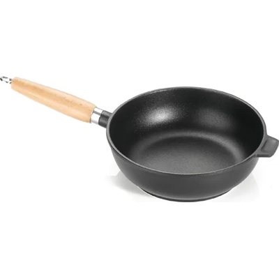Antik Ars ИТ-65.24 Тиган дълбок с дървена дръжка 24х7, 5см (0144111)