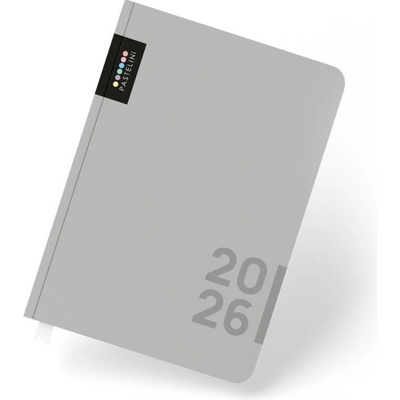 Karton P+P PASTELINi A5 denní 2026 šedý